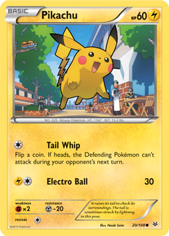 Pikachu 20/108 Pokémon card from Roaring Skies for sale at best price