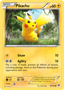 Pikachu 48/162 Pokémon card from Breakthrough for sale at best price