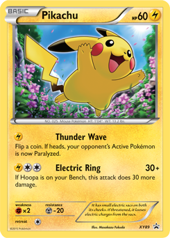 Promo Pokémon card Pikachu XY89 from XY Promos expansion