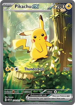 Special illustration rare Pokémon card Pikachu ex 276/217 from Ascended Heroes expansion