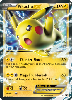 Promo Pokémon card Pikachu EX XY174 from XY Promos expansion
