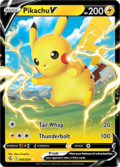 Pikachu V 86/264 Pokémon card from Fusion Strike for sale at best price