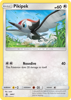 Carte Pokémon Promo Picassaut SM07 de la série Promos Soleil et Lune
