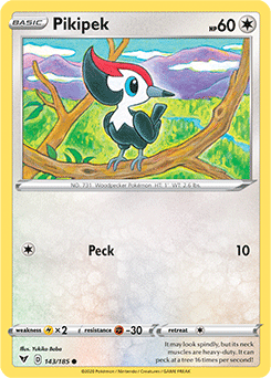 Pikipek 143/185 Pokémon card from Vivid Voltage for sale at best price