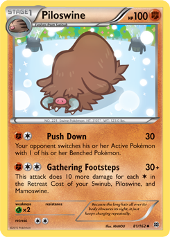 Piloswine 81/162 Pokémon card from Breakthrough for sale at best price