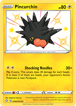 Pincurchin SV043/SV122 Pokémon card from Shining Fates for sale at best price
