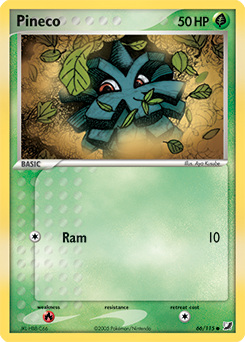 Pineco 66/115 Pokémon card from Ex Unseen Forces for sale at best price