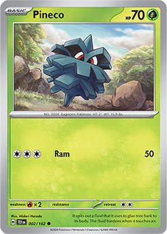 Pineco 2/162 Pokémon card from Temporal Forces for sale at best price