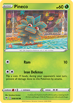 Pineco 008/185 Pokémon card from Vivid Voltage for sale at best price