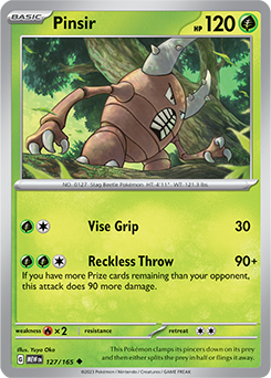 Pinsir 127/165 Pokémon card from 151 for sale at best price