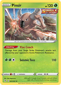 Pinsir 1/203 Pokémon card from Evolving Skies for sale at best price