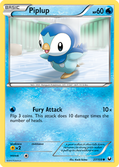 Piplup 27/108 Pokémon card from Dark Explorers for sale at best price