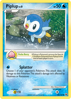 Piplup 72/100 Pokémon card from Majestic Dawn for sale at best price