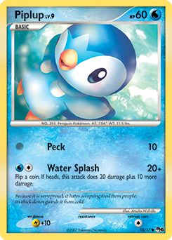 Piplup 15/17 Pokémon card from POP 6 for sale at best price