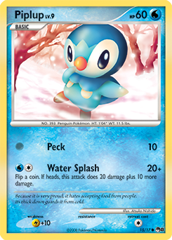 Carte Pokémon Piplup 15/17 de la série POP 8 en vente au meilleur prix
