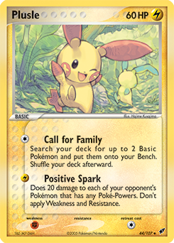 Carte Pokémon Peu commune Posipi 44/107 de la série Ex Deoxys