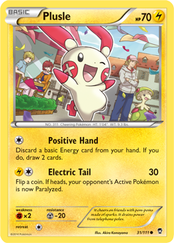 Plusle 31/111 Pokémon card from Furious Fists for sale at best price