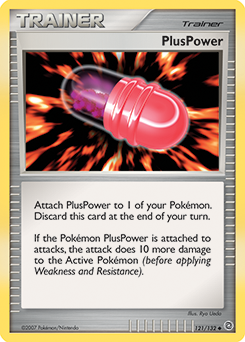 PlusPower 121/132 Pokémon card from Secret Wonders for sale at best price