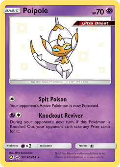Shining Pokémon Pokémon card Poipole SV19/SV94 from Hidden Fates expansion