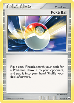 Uncommon Pokémon card Poké Ball 85/100 from Majestic Dawn expansion