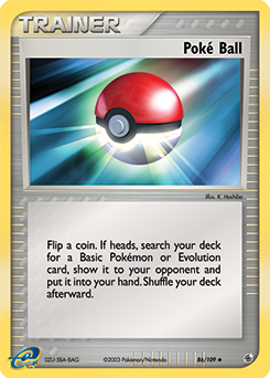 Carte Pokémon Poké Balle 86/109 de la série Ex Rubis & Saphir en vente au meilleur prix