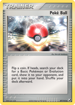 Poké Ball 87/115 Pokémon card from Ex Unseen Forces for sale at best price