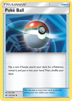 Poké Ball 125/149 Pokémon card from Sun & Moon for sale at best price