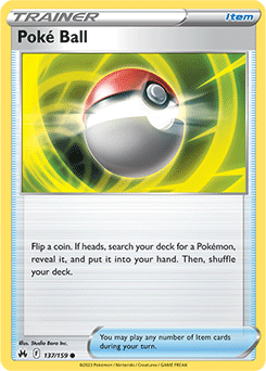 Poké Ball 137/159 Pokémon card from Crown Zenith for sale at best price