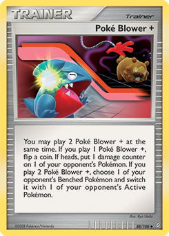 Poké Blower + 88/100 Pokémon card from Stormfront for sale at best price