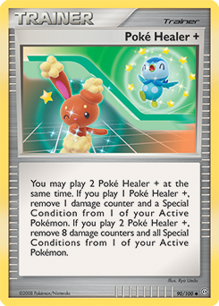 Poké Healer + 90/100 Pokémon card from Stormfront for sale at best price