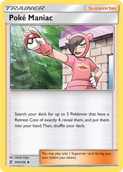 Poké Maniac 204/236 Pokémon card from Unified Minds for sale at best price