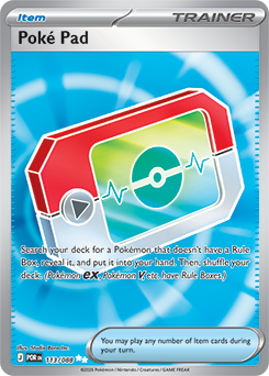 Ultra rare Pokémon card Poké Pad 113/88 from Perfect Order expansion