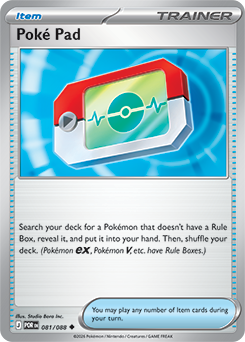 Uncommon Pokémon card Poké Pad 81/88 from Perfect Order expansion