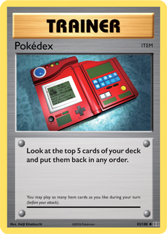 Pokédex 82/108 Pokémon card from Evolutions for sale at best price