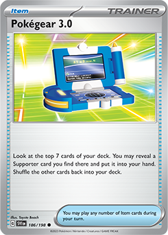 Common Pokémon card Pokégear 3.0 186/198 from Scarlet & Violet expansion