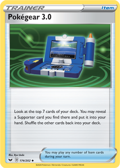 Pokégear 3.0 174/202 Pokémon card from Sword & Shield for sale at best price
