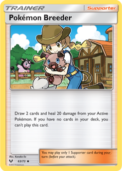 Pokémon Breeder 63/73 Pokémon card from Shining Legends for sale at best price