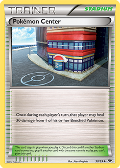 Uncommon Pokémon card Pokémon Center 90/99 from Next Destinies expansion