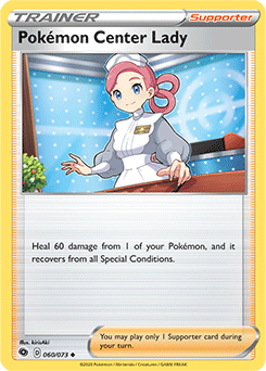 Pokémon Center Lady 060/073 Pokémon card from Champion s Path for sale at best price