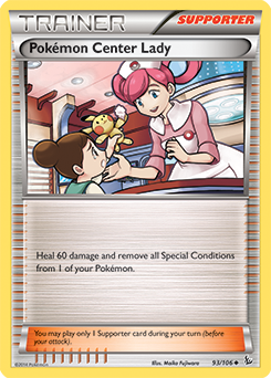 Pokémon Center Lady 93/106 Pokémon card from Flashfire for sale at best price