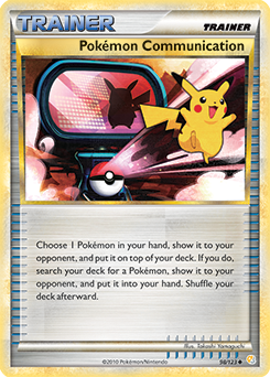 Pokémon Communication 98/123 Pokémon card from HeartGold SoulSilver for sale at best price