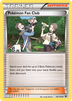 Uncommon Pokémon card Pokémon Fan Club 107/124 from Fates Collide expansion