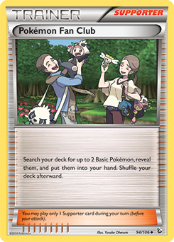 Uncommon Pokémon card Pokémon Fan Club 94/106 from Flashfire expansion