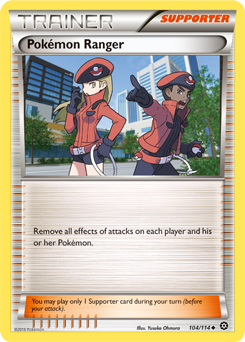Pokémon Ranger 104/114 Pokémon card from Steam Siege for sale at best price
