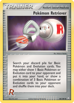 Carte Pokémon Peu commune Pokemon Retriever 84/109 de la série Ex Team Rocket Returns