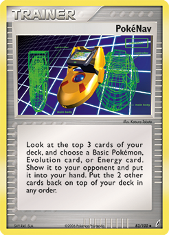 Carte Pokémon PokéNav 83/100 de la série Ex Gardiens de Cristal en vente au meilleur prix