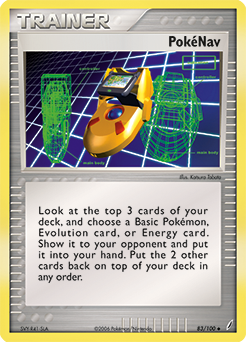 Uncommon Pokémon card PokéNav 83/100 from Ex Crystal Guardians expansion