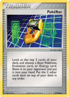 Carte Pokémon PokéNav 81/106 de la série Ex Emeraude en vente au meilleur prix
