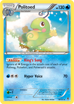 Politoed 18/111 Pokémon card from Furious Fists for sale at best price