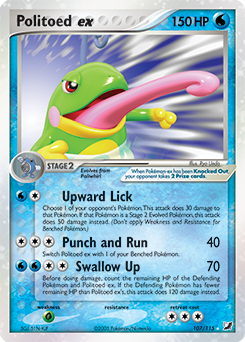 Politoed EX 107/115 Pokémon card from Ex Unseen Forces for sale at best price